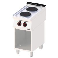 Fourneau électrique 2 feux avec soubassement 40