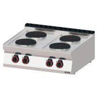 Fourneau électrique à poser 4 feux 80