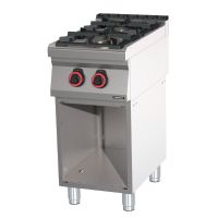 Fourneau gaz 2 feux avec soubassement 40
