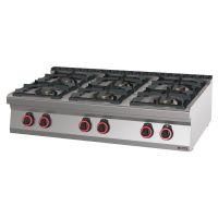 Fourneau gaz à poser 6 feux 120