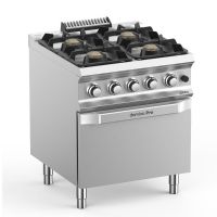Fourneau Professionnel à Gaz 4 Feux