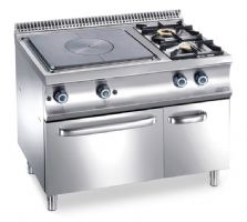 Fourneaux 2feux/plaque coup de feu/four gaz MBM