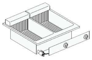 FRITEUSE ÉL. 2X10 L