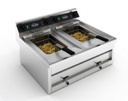 Friteuse electrique 2x12L