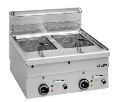 Friteuse electrique avec robinet de vidange 2x10L