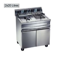 Friteuse électrique sur coffre 2x20 L MBM