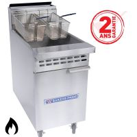 Friteuse haut rendement Gaz 2 Bruleurs 18-22 Litres