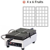 Gaufrier double moule liégeois 4x6