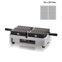 Gaufrier double ouverture 180° Fine 16x28 Krampouz