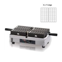 Gaufrier double ouverture 180° Liège 4x7 Krampouz