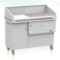 Gril à gaz professionnel compact inox