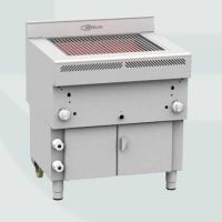 Gril professionnel à gaz inox grande surface