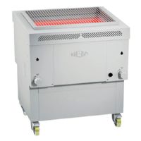 Gril professionnel à gaz inox sans flamme