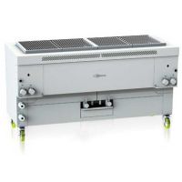 Gril professionnel à gaz inox triple module