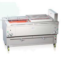 Gril rotatif multifonctionnel à gaz inox