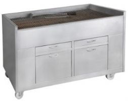 Grill Charbon de Bois 800 pour viande et poisson