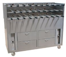 Grill Charbon de Bois Rodizio Monophase 700 Triple