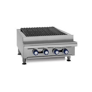 Grill charcoal gaz double