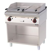 Grill pierre de lave double avec soubassement 80