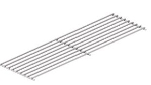 GRILLE FIXE EN INOX P/ POULET AV/ 225x525 mm