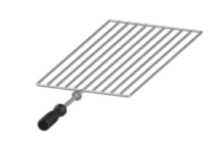 GRILLE FIXE EN INOX P/RBGQS L740