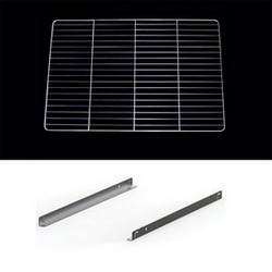 Grille GN2/1+glissière inox supplémentaires