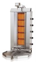 GYROS GRIL DE GAZ MOTEUR AU-DESSUS 5 ZONES DE CHAUFFAGE