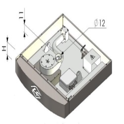 Hotte avec moteur extracteur