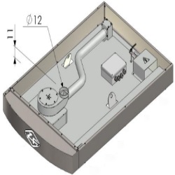 Hotte avec moteur extracteur