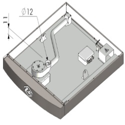 Hotte avec moteur extracteur