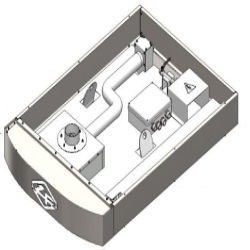 Hotte sans moteur extracteur