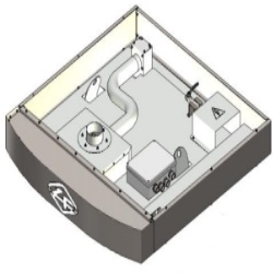 Hotte sans moteur extracteur