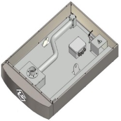 Hotte sans moteur extracteur