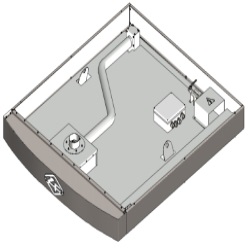 Hotte sans moteur extracteur