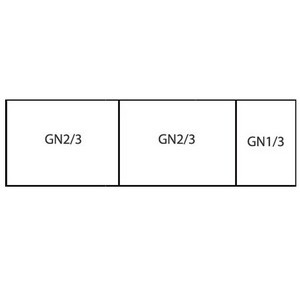 Kit Bacs Gastros 2x GN 2/3 + GN 1/3