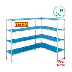 KIT DE RAYONNAGE EN L 1690+1152x400xh1750