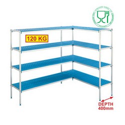 KIT DE RAYONNAGE EN L 2052+2035x400xh1750