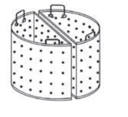 Kit deux paniers perforés 150 litres