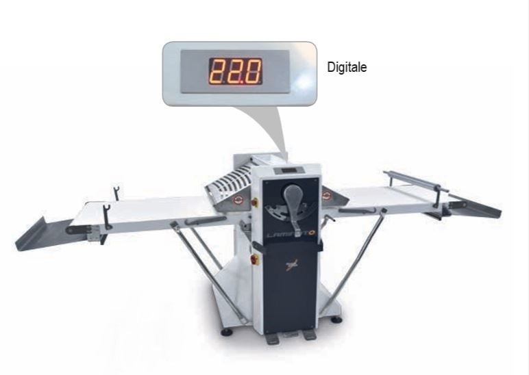 Laminoir à Pâte Manuel Pliable - Pour Croissants, Pizzas, Pâtes Feuilletées - Épaisseur Réglable 0-25 Mm
