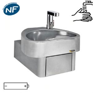 Lave mains commande électronique Norme NF Hygiène