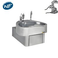 Lave mains commande fémorale distributeur de savon