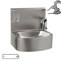 Lave-mains électronique distributeur de savon inox