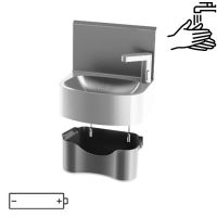 Lave-mains électronique monobloc avec poubelle