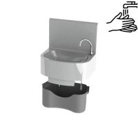 Lave-mains monobloc à commande fémorale