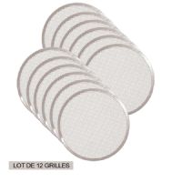 Lot de 12 grilles à pizza Ø 380 mm en aluminium