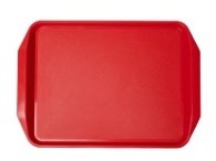 Lot de 15 plateaux Rouge