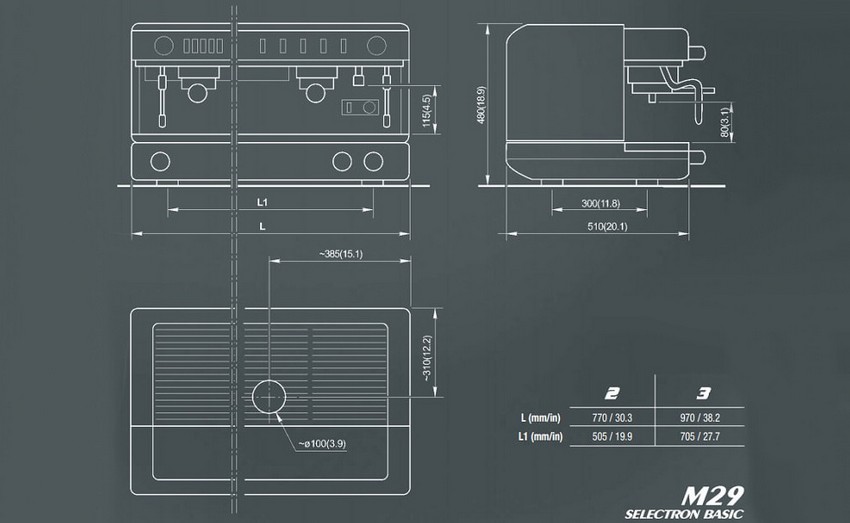 Machine à café 2 groupe Automatique M29 TURBOSTEAM CIMBALI
