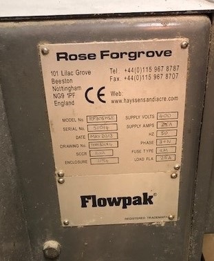 Machine d'emballage Flowpak Rose forgrove