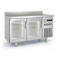 Meuble 600 positif 2 portes vitrées