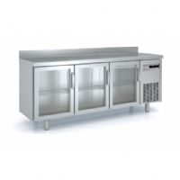 Meuble 600 positif 3 portes vitrées